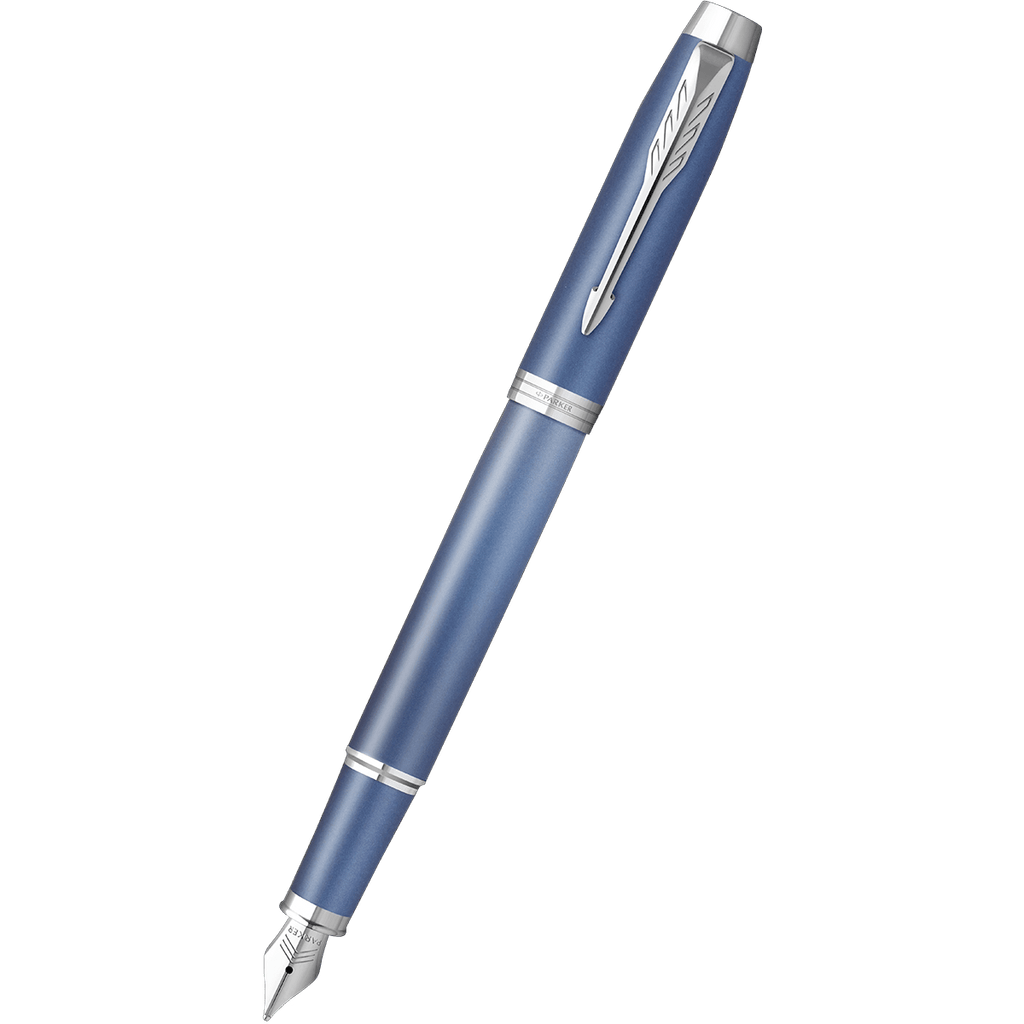 Parker IM Writing Rituals Fountain Pen - Peaceful Blue Gradient - Chrome Trim - Pen Boutique Ltd