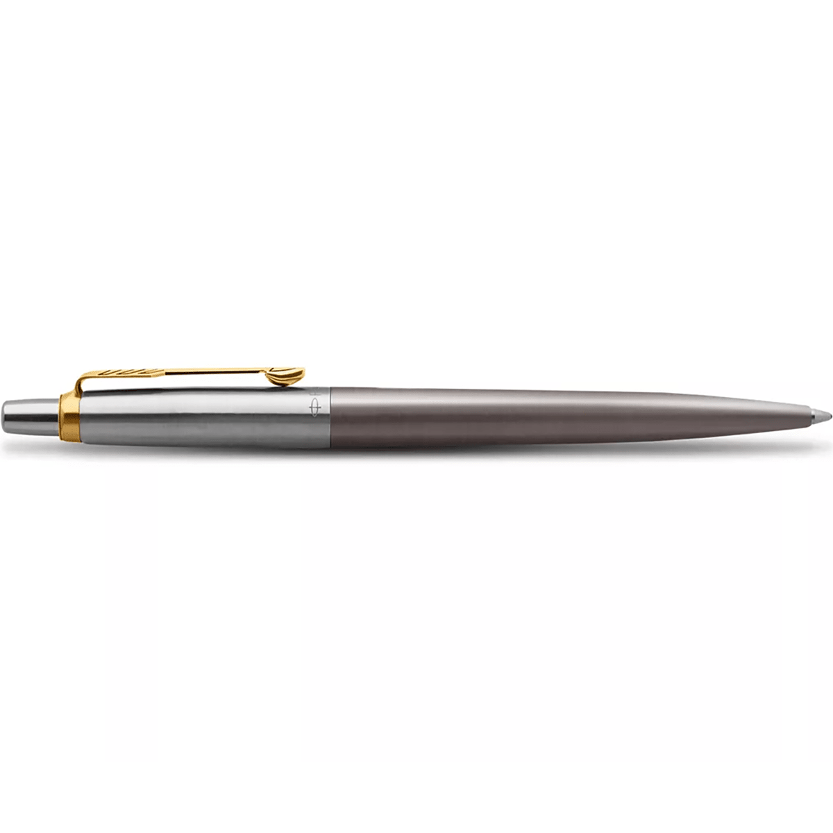Parker Jotter Ballpoint Pen - Grey - Gold Trim - Pen Boutique Ltd