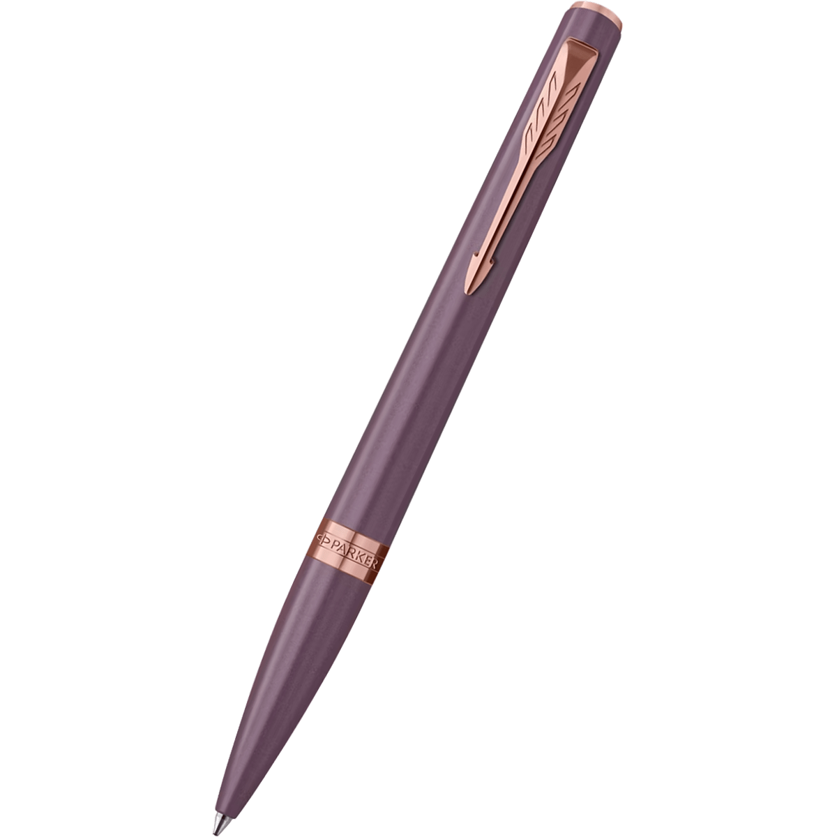 Parker Meridian Ballpoint Pen - Purple - Pink Gold Trim - Pen Boutique Ltd