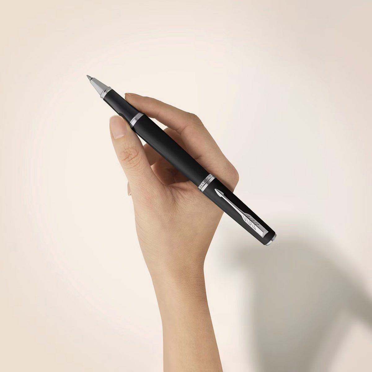Parker Meridian Rollerbal Pen - Matte Black - Chrome Trim-Pen Boutique Ltd
