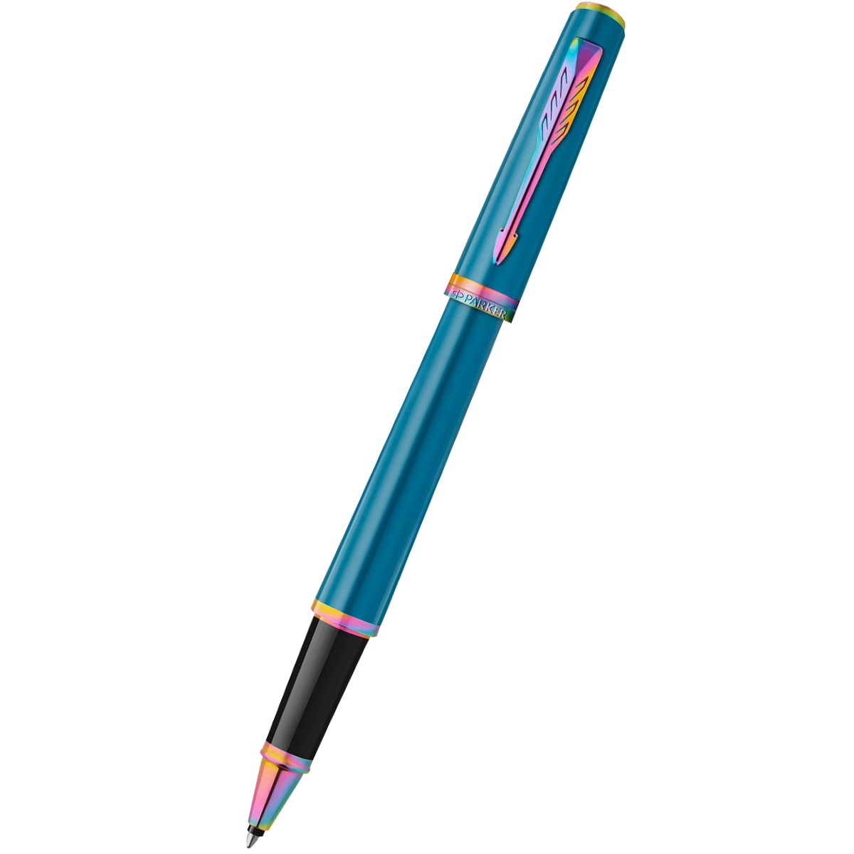 Parker Meridian Rollerbal Pen - Teal - Rainbow Trim-Pen Boutique Ltd