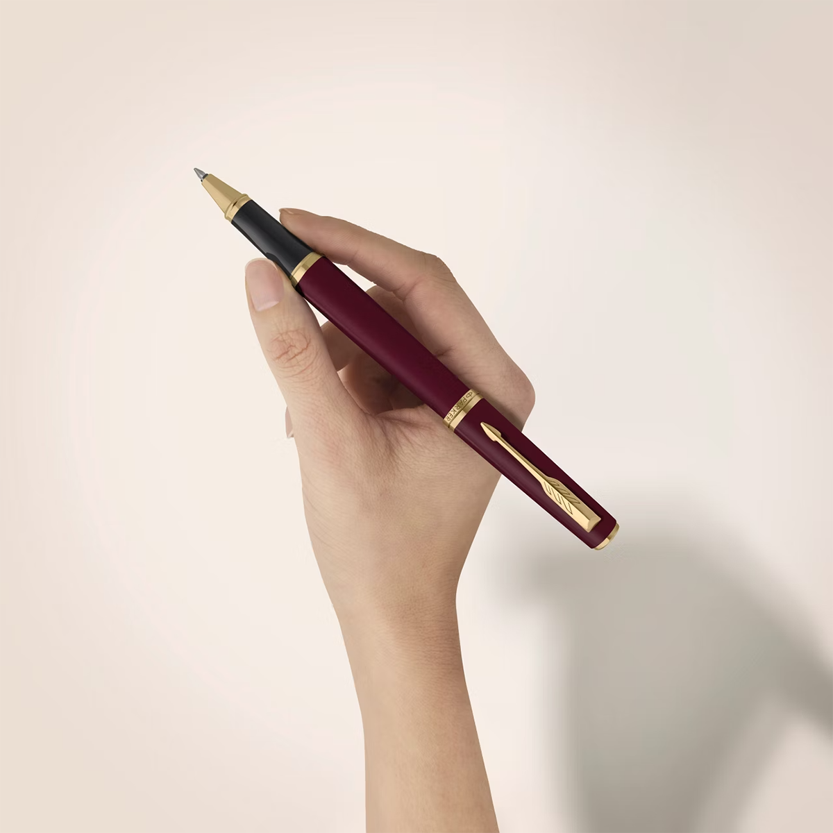 Parker Meridian Rollerball Pen - Red - Gold Trim-Pen Boutique Ltd