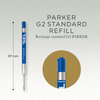 Parker Quink Gel Refill - Blue Ink - Medium Tip (2 per pack) - Pen Boutique Ltd