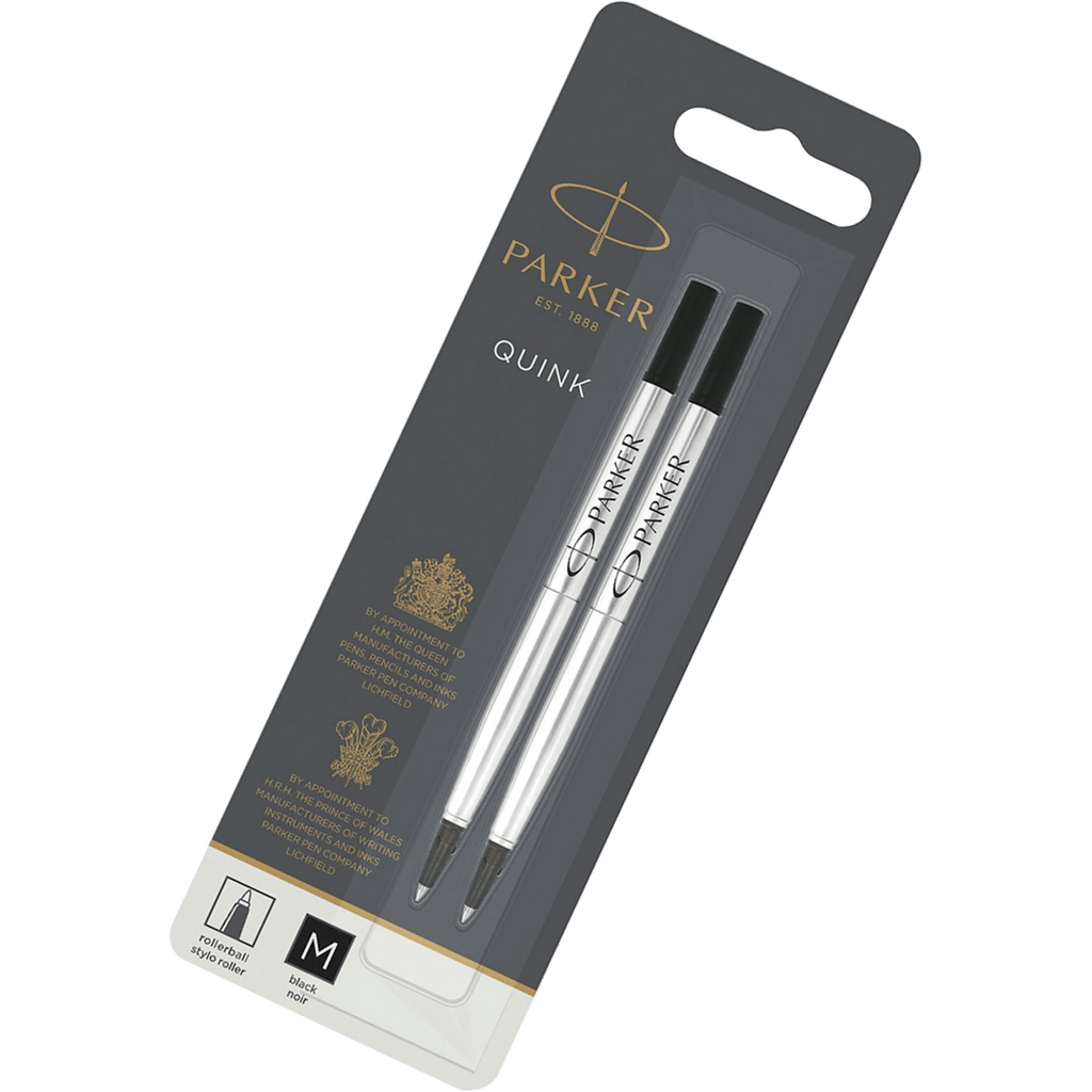 Parker Quink Rollerball Refill - Black - Medium - Pen Boutique Ltd