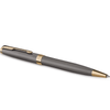 Parker Sonnet Ballpoint Pen - Grey - Gold Trim - Pen Boutique Ltd