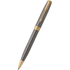Parker Sonnet Ballpoint Pen - Grey - Gold Trim - Pen Boutique Ltd