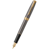 Parker Sonnet Fountain Pen - Grey - Gold Trim-Pen Boutique Ltd
