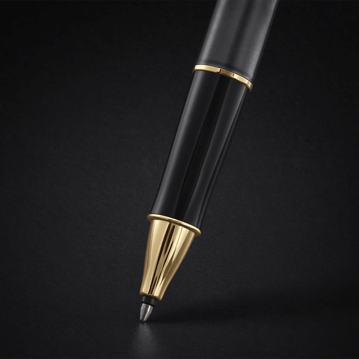 Parker Sonnet Rollerball Pen - Grey - Gold Trim - Pen Boutique Ltd