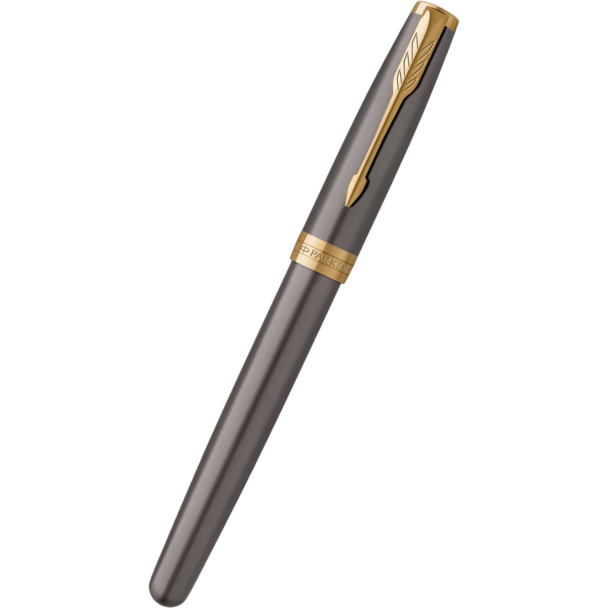 Parker Sonnet Rollerball Pen - Grey - Gold Trim - Pen Boutique Ltd
