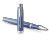 Parker IM Writing Rituals Rollerball Pen - Peaceful Blue Gradient - Chrome Trim - Pen Boutique Ltd