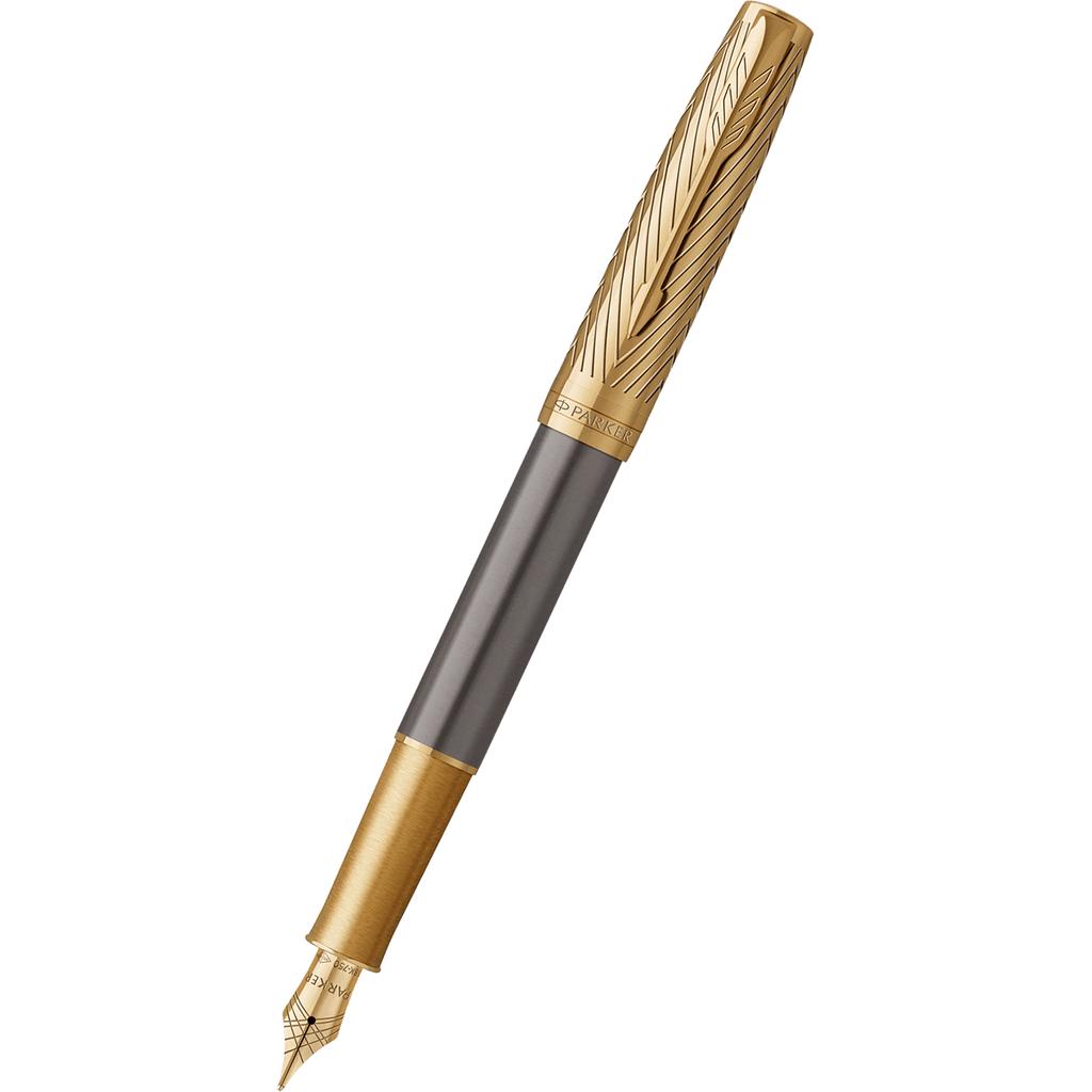 Parker Sonnet Arrow Fountain Pen – Pioneer – 23K Gold - Pen Boutique Ltd
