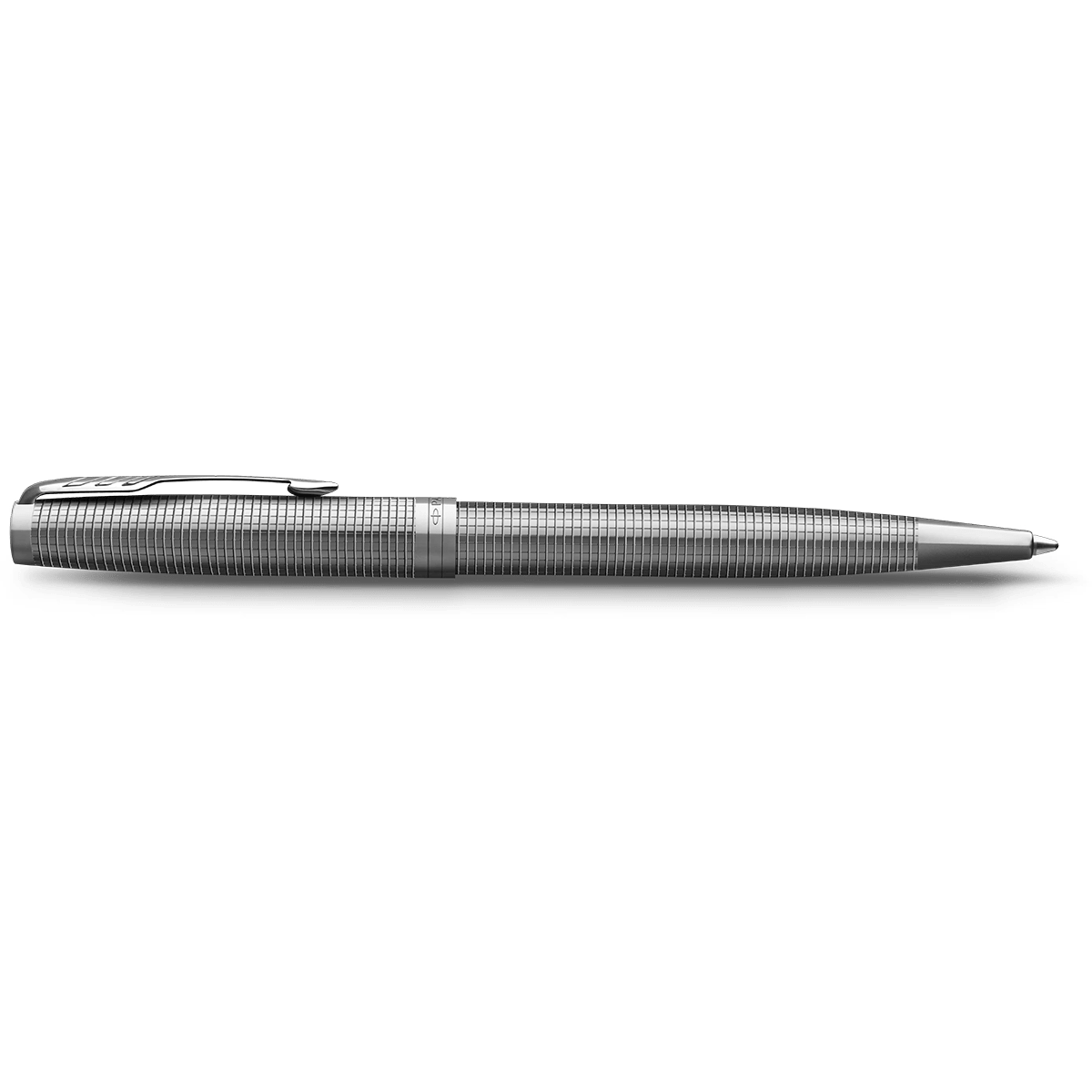 Parker Sonnet Ballpoint Pen - Ciselé Palladium - Chrome Trim (Special Edition) - Pen Boutique Ltd
