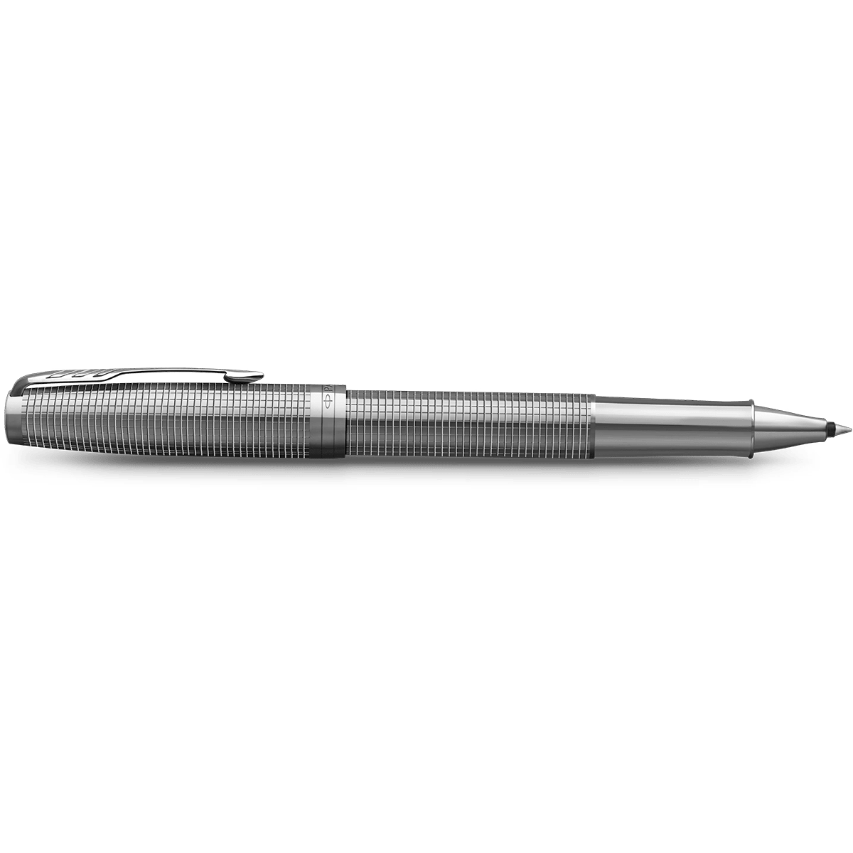 Parker Sonnet Rollerball Pen - Ciselé Palladium - Chrome Trim (Special Edition) - Pen Boutique Ltd