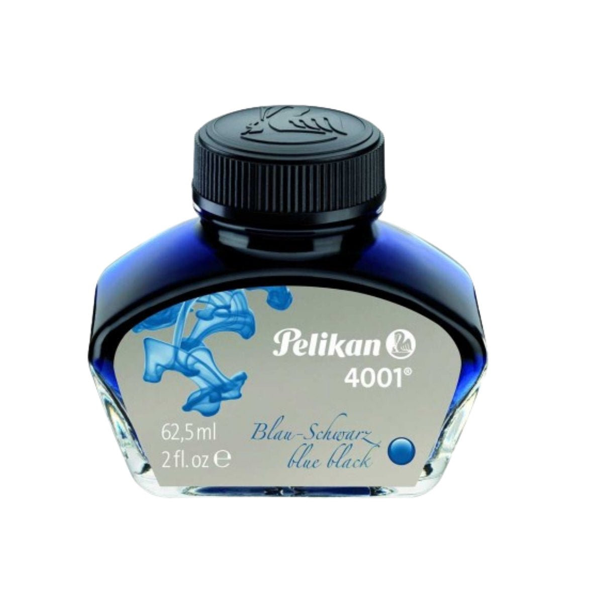 Pelikan 4001 Ink Bottle - Blue - Black - 62.5ml - Pen Boutique Ltd