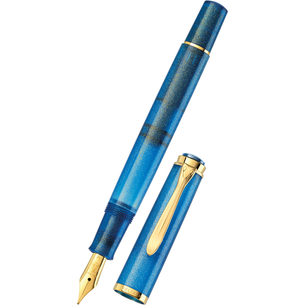 On Sale: Pelikan Classic M200 Fountain Pen - Golden Lapis (Special US Edition) - Pen Boutique Ltd