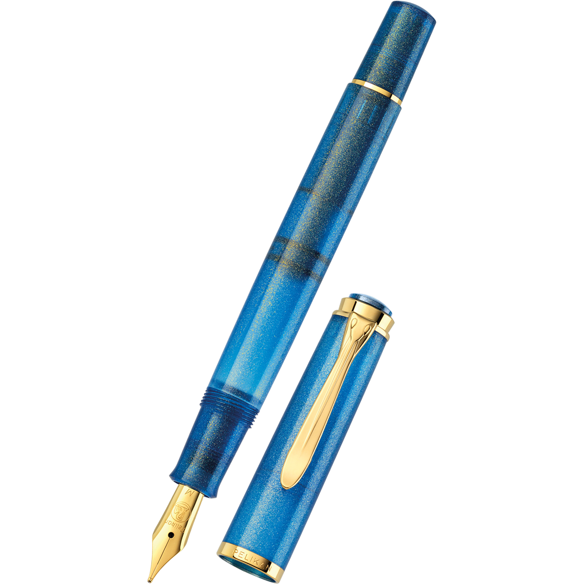 On Sale: Pelikan Classic M200 Fountain Pen - Golden Lapis (Special US Edition) - Pen Boutique Ltd