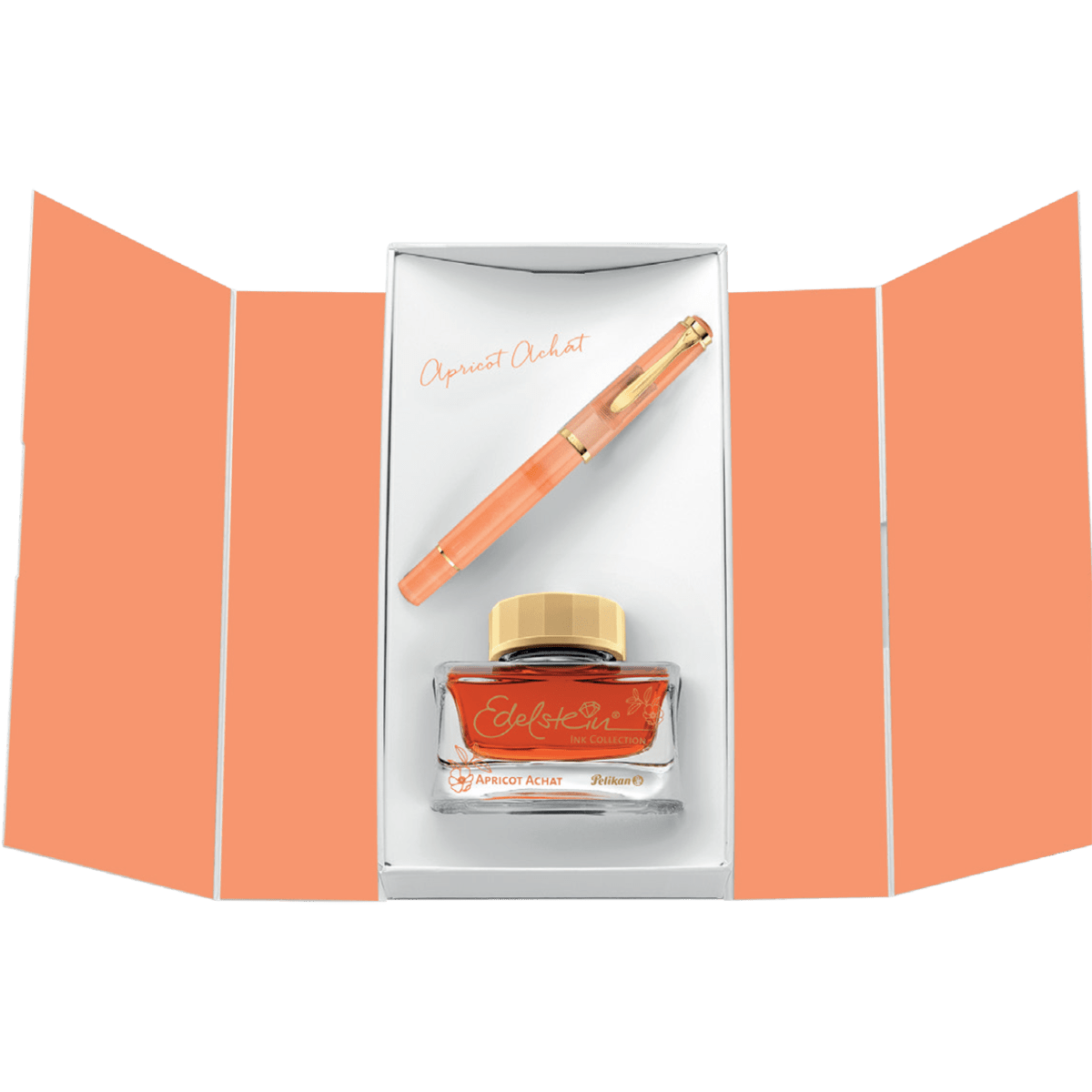 Pelikan Classic M200 Gift Set - Apricot Achat (Special Edition) - Pen Boutique Ltd