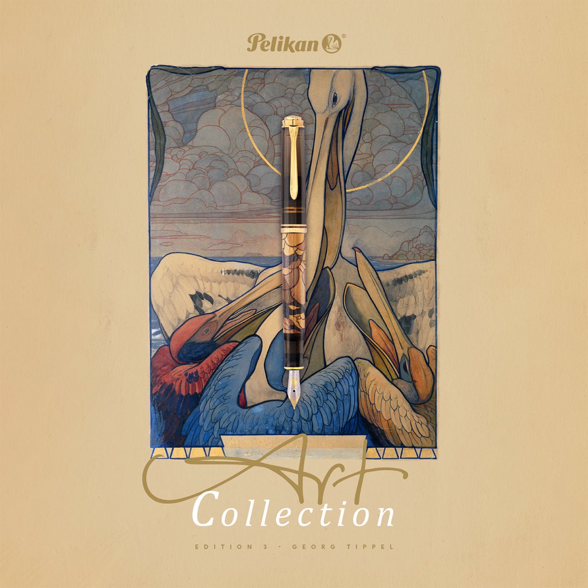 Pelikan Souveran Fountain Pen - M600 Art Collection III: Georg Tippel (Special Edition) - Pen Boutique Ltd