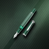 Pelikan Souveran Fountain Pen - M815 Metal Striped Green (Special Edition)-Pen Boutique Ltd