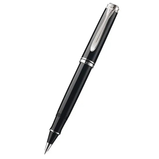Pelikan Souveran R805 Rollerball Pen - Black - Silver Trim-Pen Boutique Ltd