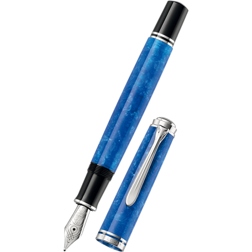 On Sale : Pelikan Souveran Fountain Pen - M805 Vibrant Blue (Special Edition) - Pen Boutique Ltd