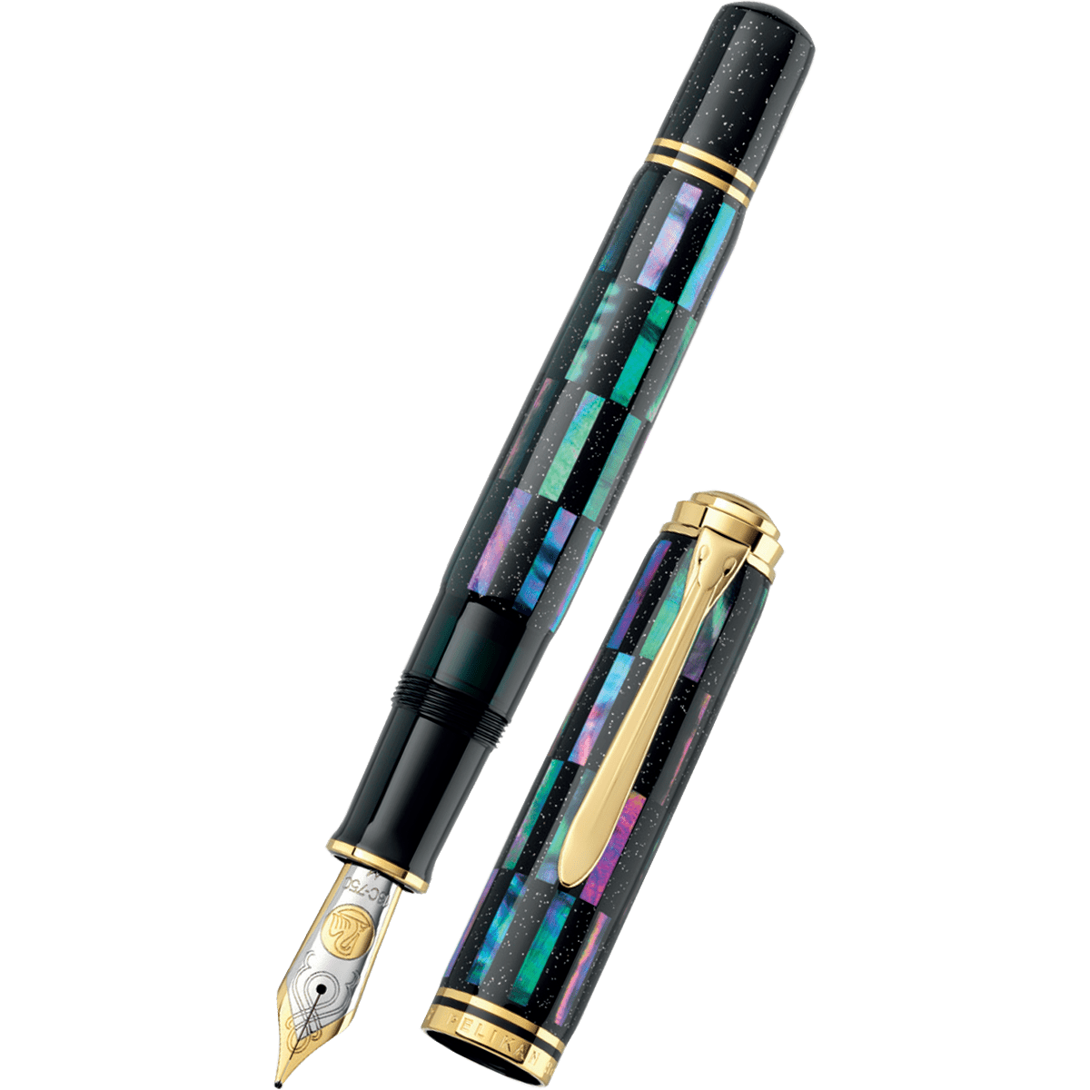 Pelikan Souveran M1000 Fountain Pen - Limited Edition - Raden Black Infinity - Pen Boutique Ltd
