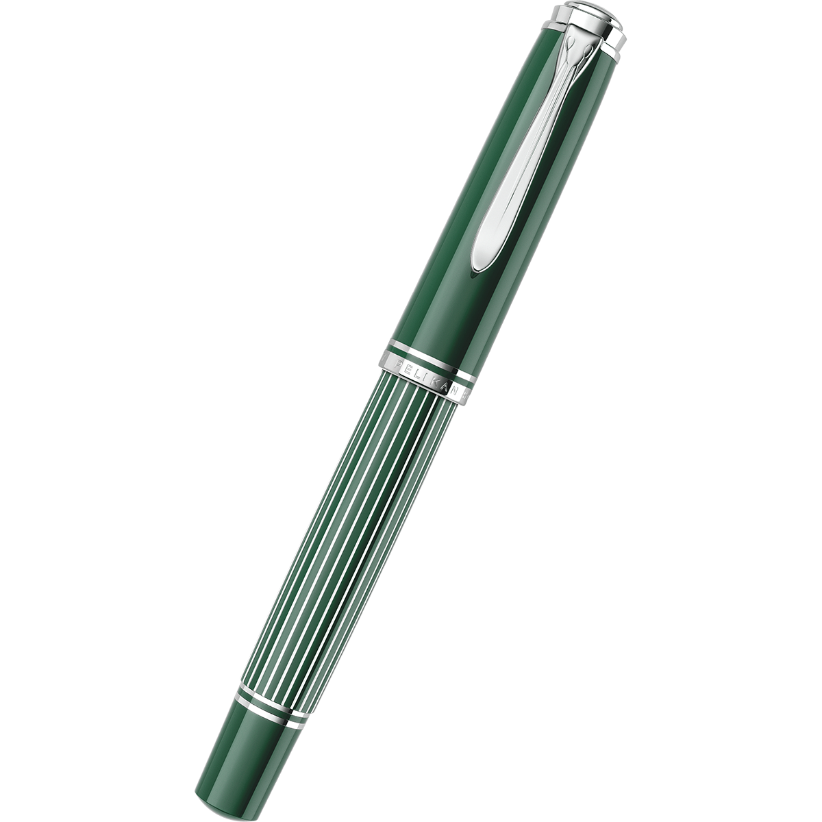 Pelikan Souveran Fountain Pen - M815 Metal Striped Green (Special Edition)