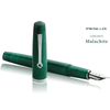 Penlux Concerto Fountain Pen - Malachite + FREE Matching Ink Bottle - Pen Boutique Ltd