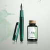 Penlux Concerto Fountain Pen - Malachite + FREE Matching Ink Bottle - Pen Boutique Ltd