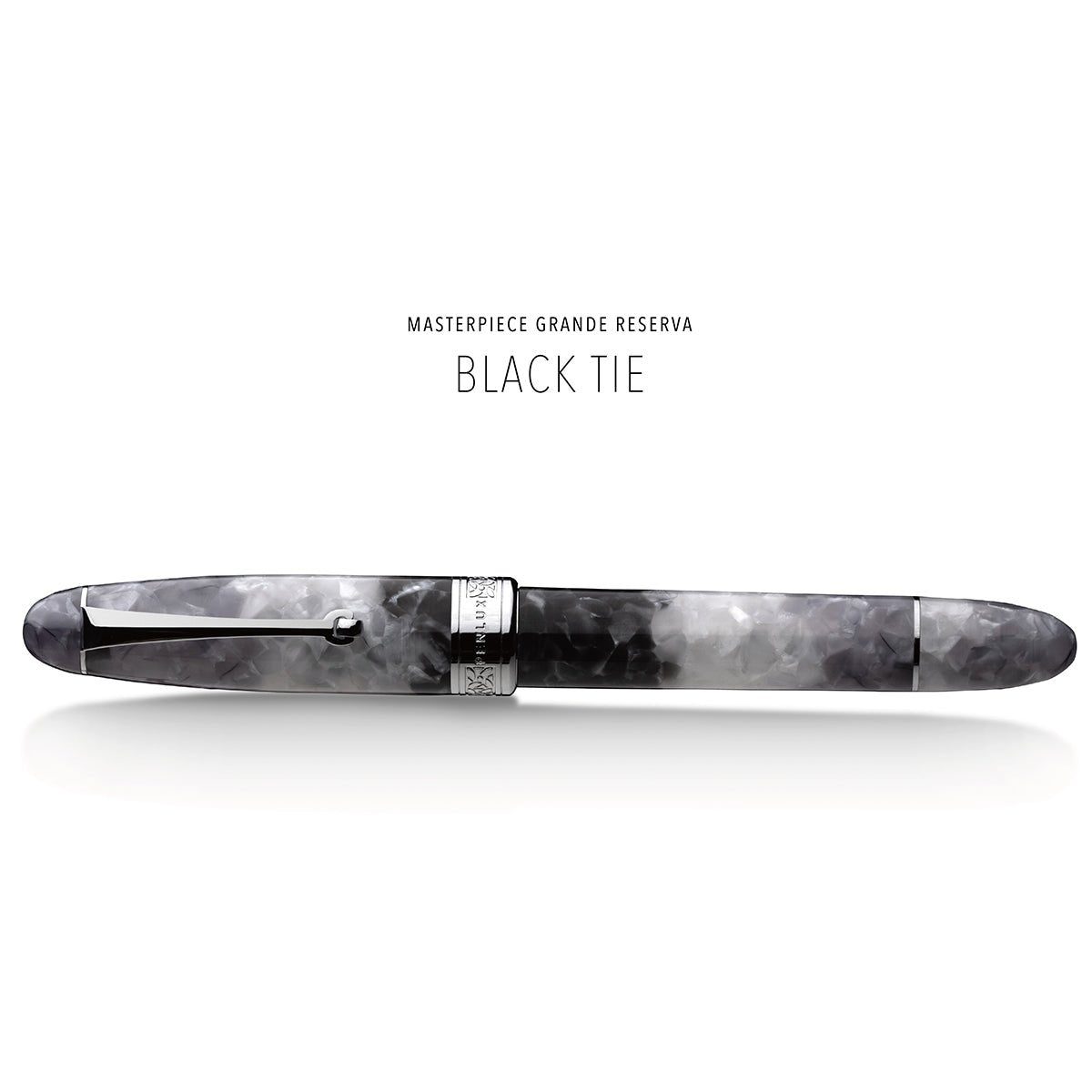 Penlux Masterpiece Grande Fountain Pen - Reserva Black Tie - Pen Boutique Ltd