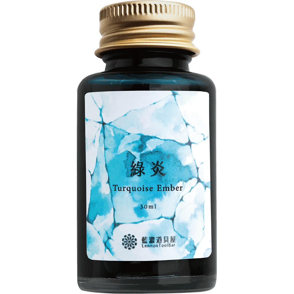 Penlux x LennonToolBar Ink Bottle - Turquoise Ember - 30ml - Pen Boutique Ltd