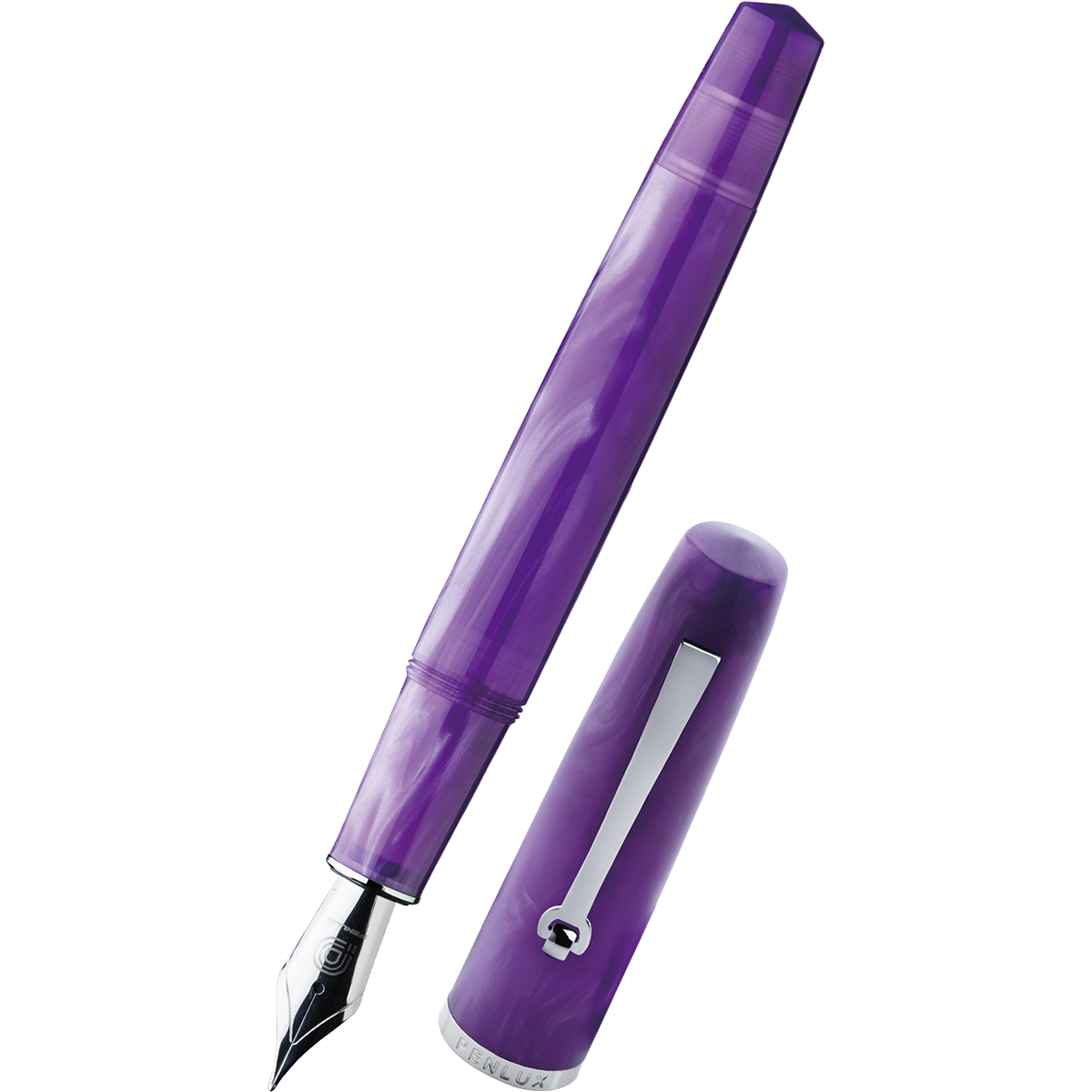 Penlux Concerto Fountain Pen - Amethyst + FREE Matching Ink Bottle