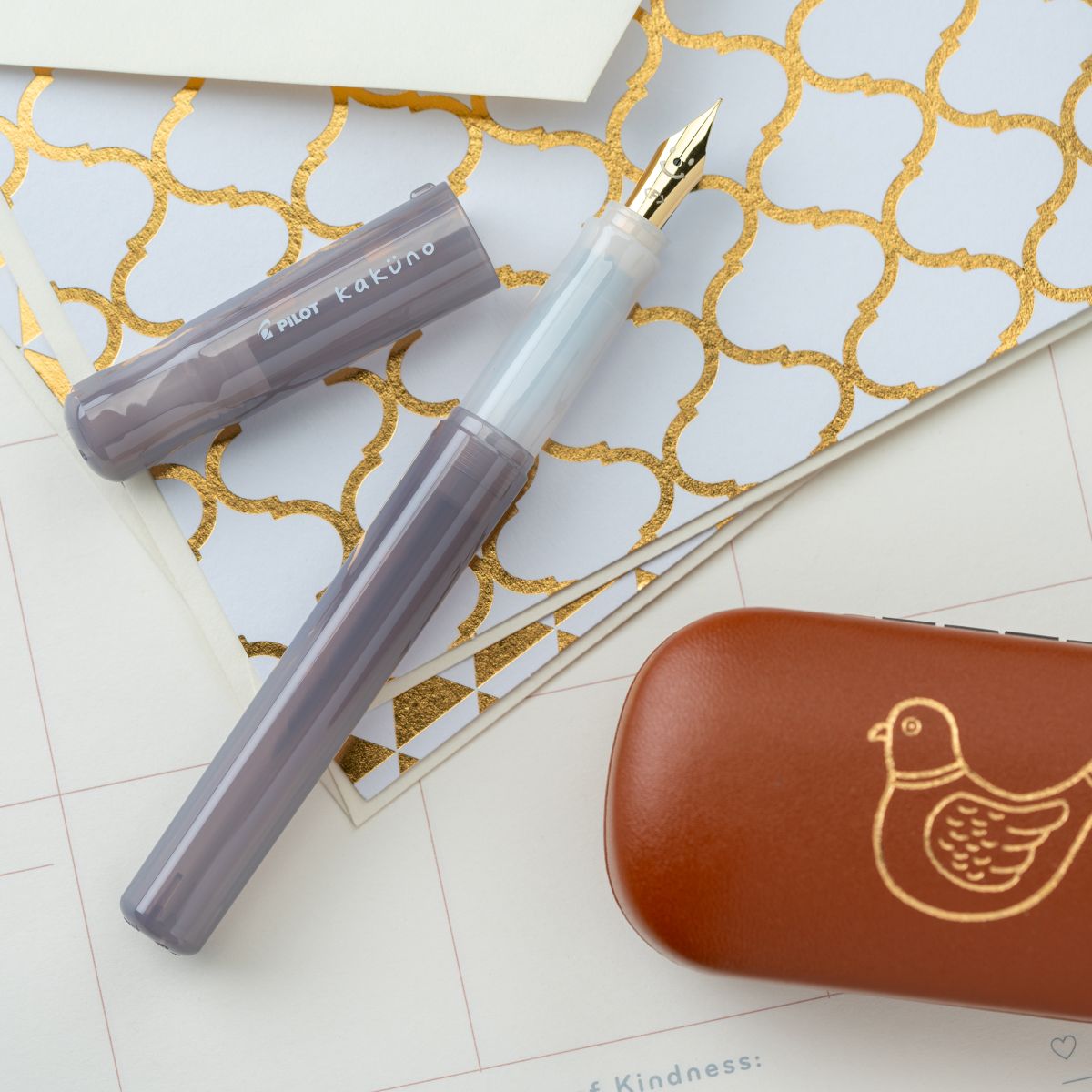 Pilot Kakuno Fountain Pen - Nimbus Gray - Pen Boutique Ltd