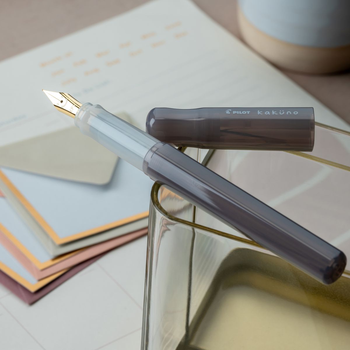Pilot Kakuno Fountain Pen - Nimbus Gray - Pen Boutique Ltd
