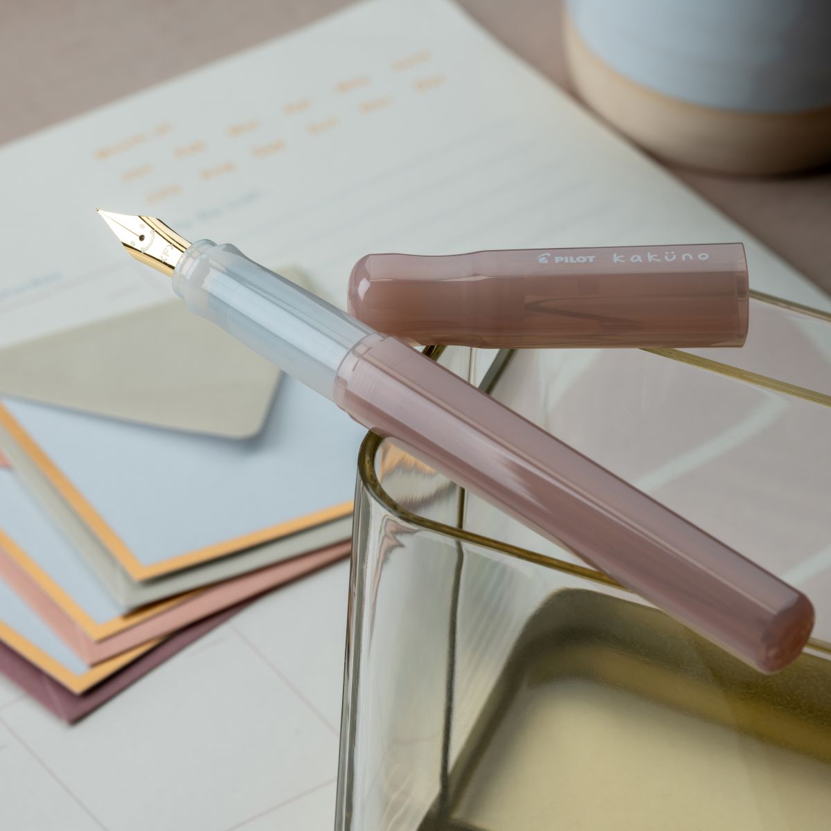 Pilot Kakuno Fountain Pen - Rosy Dusk - Pen Boutique Ltd