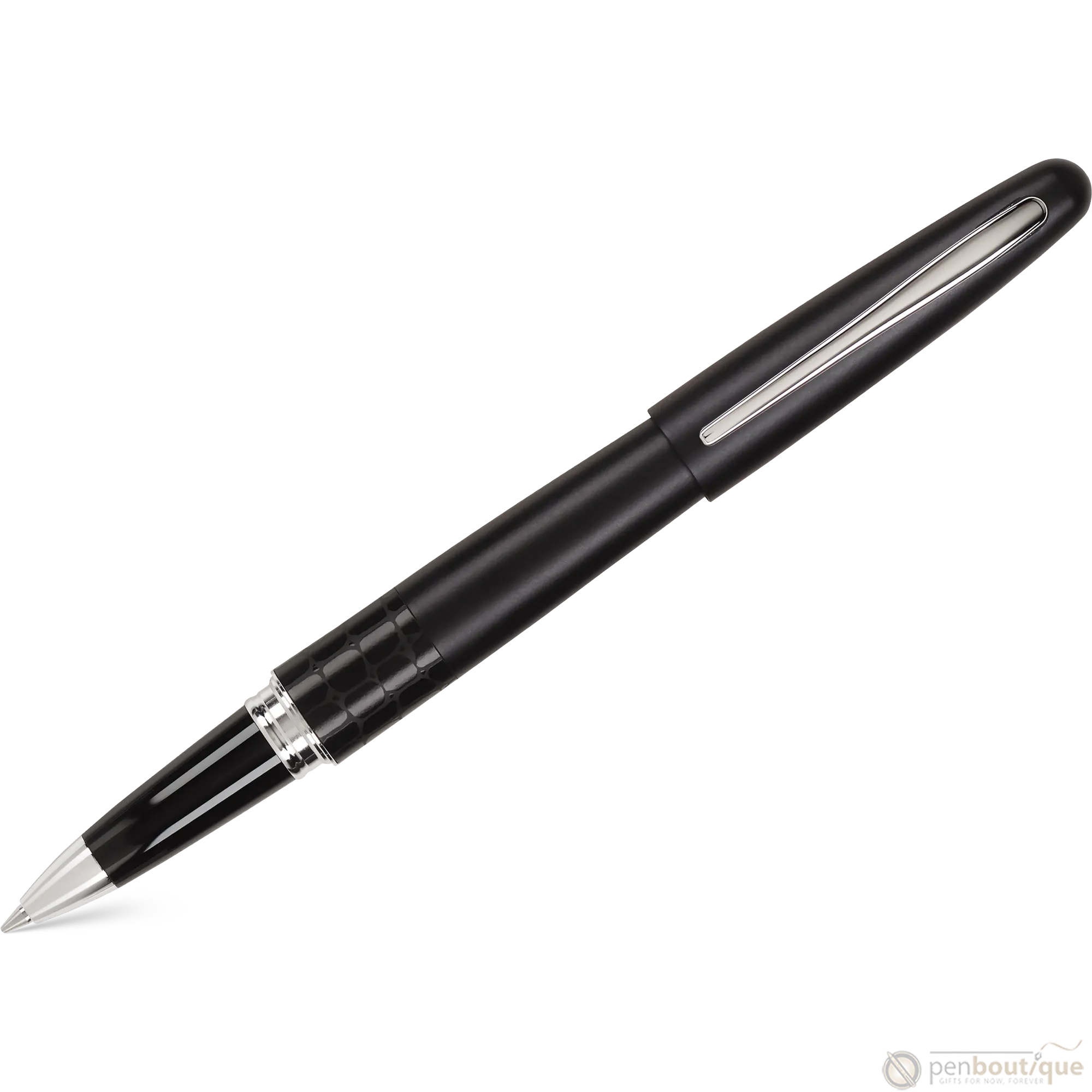 Pilot Rollerball Pen - MR Collection - Animal - Matte Black Crocodile-Pen Boutique Ltd