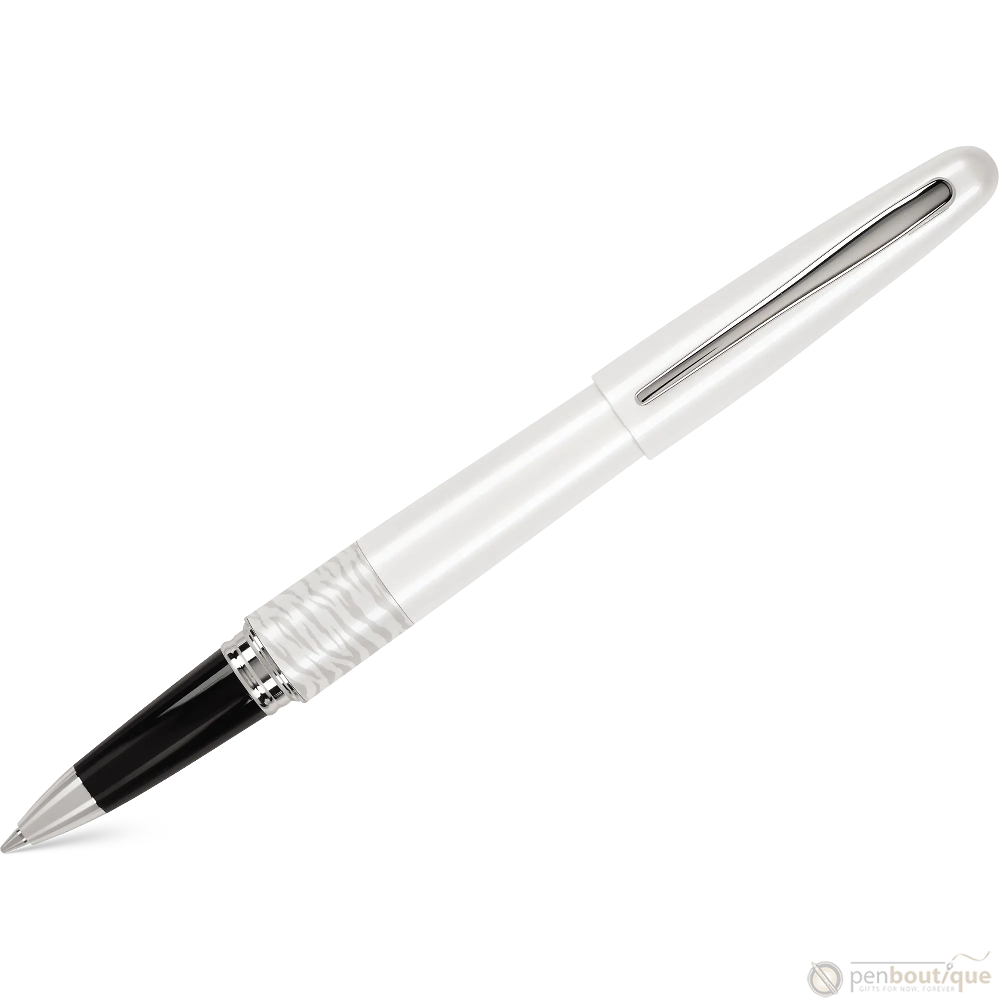 Pilot Rollerball Pen - MR Collection - Animal - Matte White Tiger-Pen Boutique Ltd