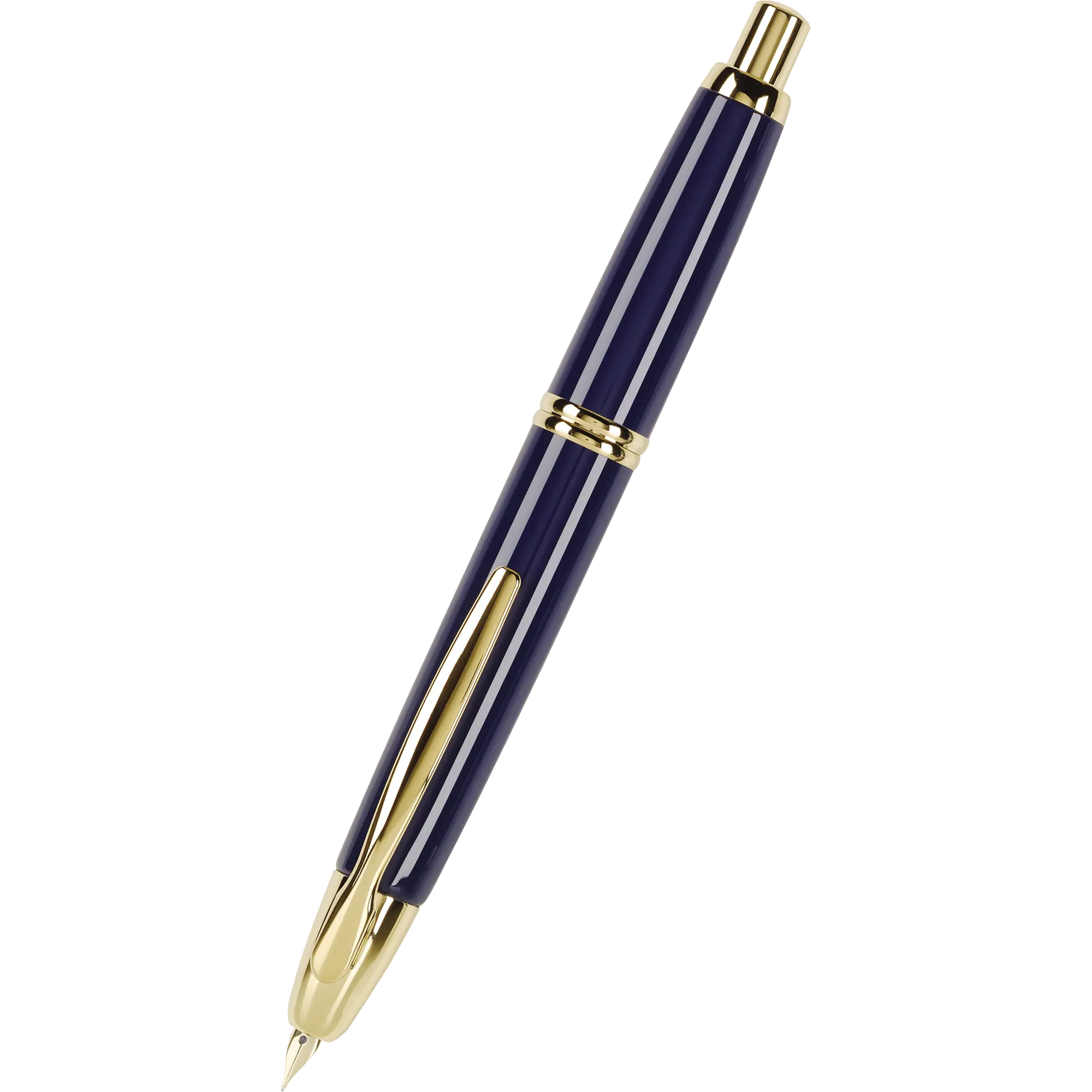 Pilot Vanishing Point Fountain Pen - Blue - Gold Trim-Pen Boutique Ltd