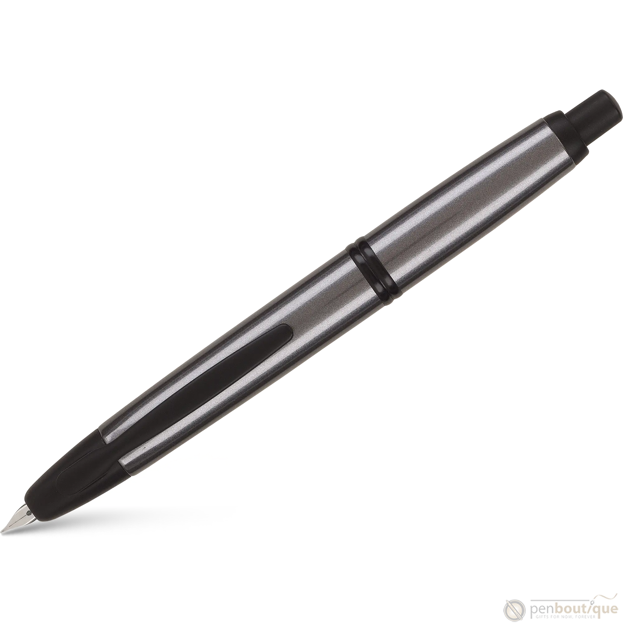 Pilot Vanishing Point Fountain Pen - Gunmetal Gray - Matte Black Trim-Pen Boutique Ltd