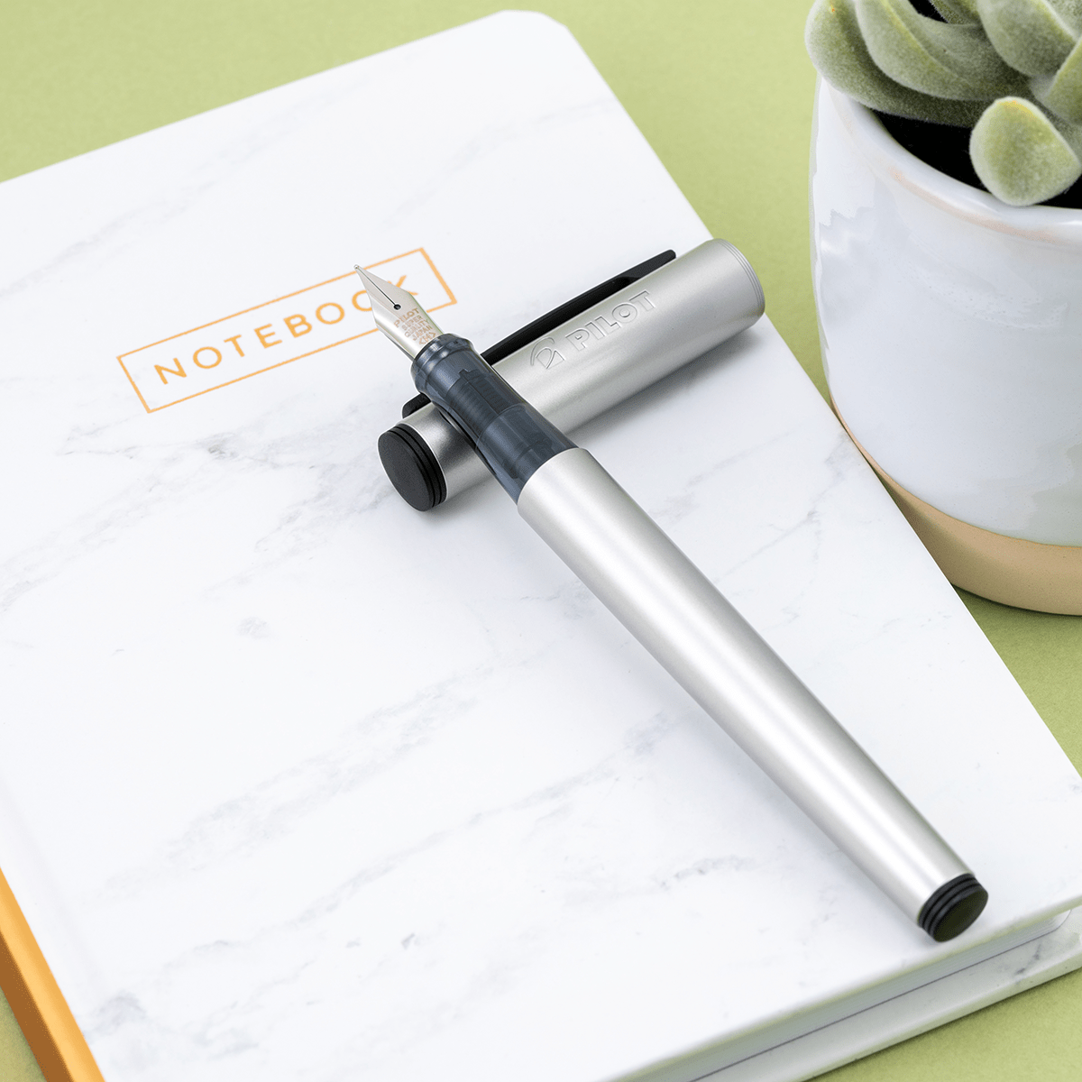 Pilot Explorer Fountain Pen - Silver - Pen Boutique Ltd