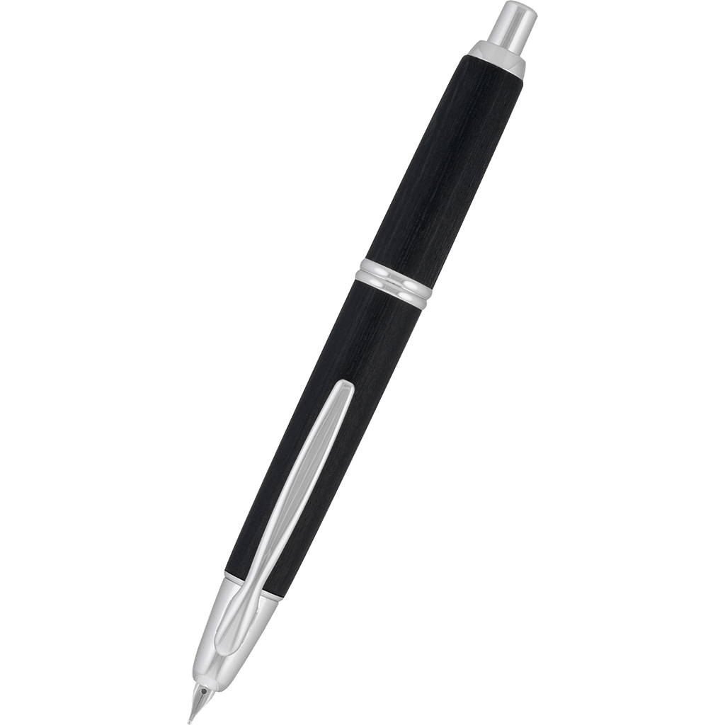 Pilot Vanishing Point Fountain Pen - Birchwood Black - Pen Boutique Ltd