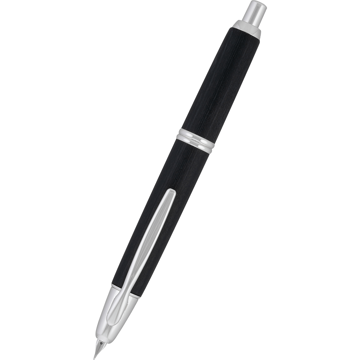 Pilot Vanishing Point Fountain Pen - Birchwood Black - Pen Boutique Ltd