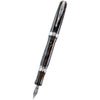 Pineider La Grande Belleza Ancient Materials Fountain Pen - Carrara Brown - Palladium Trim - Pen Boutique Ltd