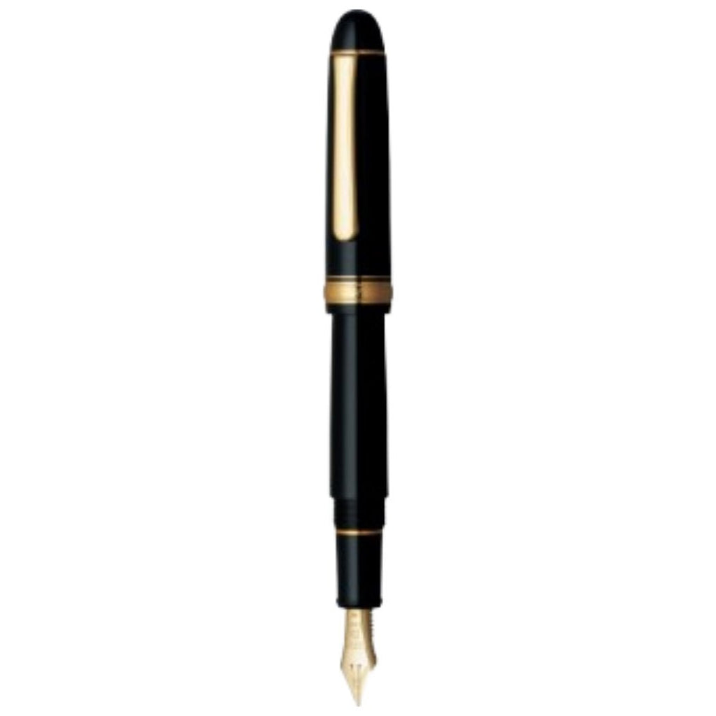 Platinum 3776 Century Fountain Pen - Black - Gold Trim - Pen Boutique Ltd