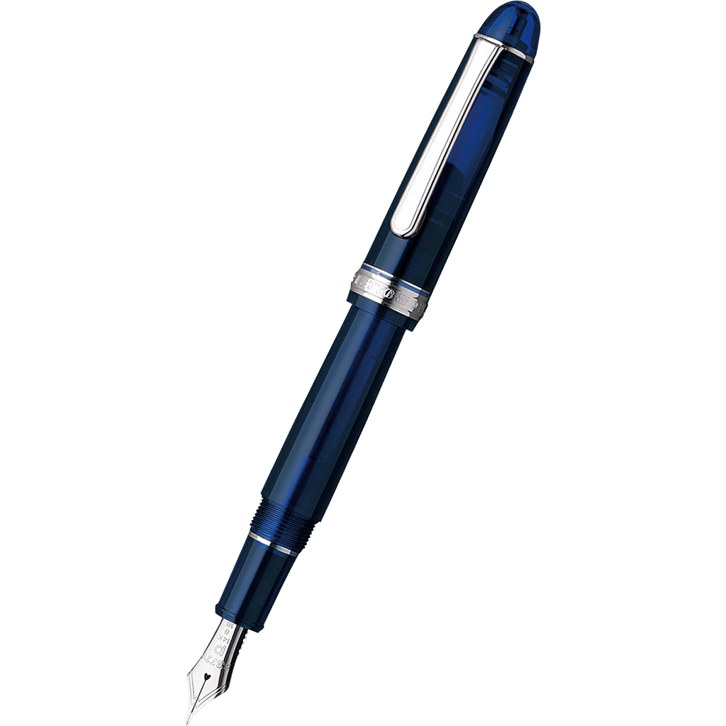 Platinum 3776 Century Fountain Pen - Chartres Blue - Rhodium Trim - Pen Boutique Ltd