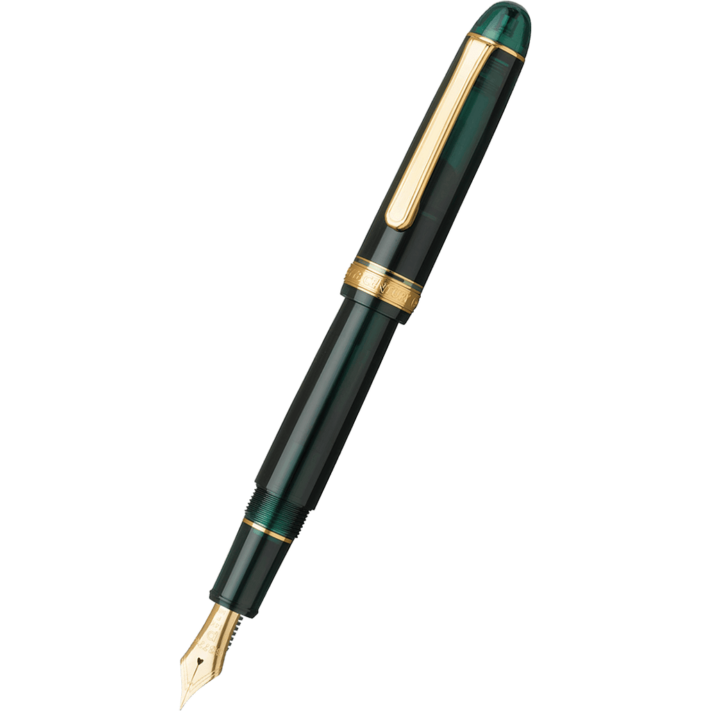 Platinum 3776 Century Fountain Pen - Laurel Green - Gold Trim - Pen Boutique Ltd