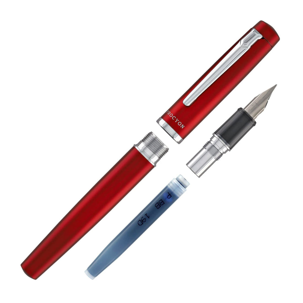 Platinum Procyon Fountain Pen - Carmine Red-Pen Boutique Ltd