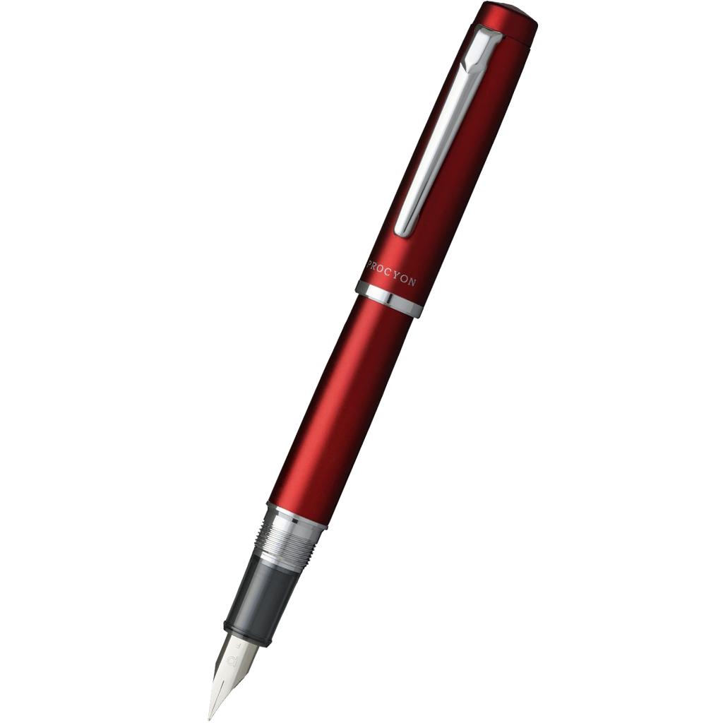 Platinum Procyon Fountain Pen - Carmine Red-Pen Boutique Ltd