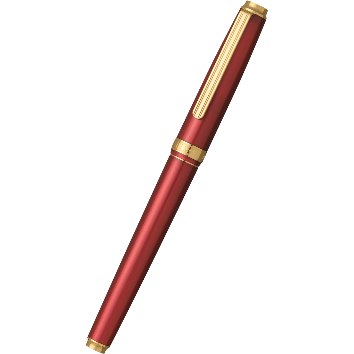 Platinum BISO Fountain Pen - Flame Red - Pen Boutique Ltd