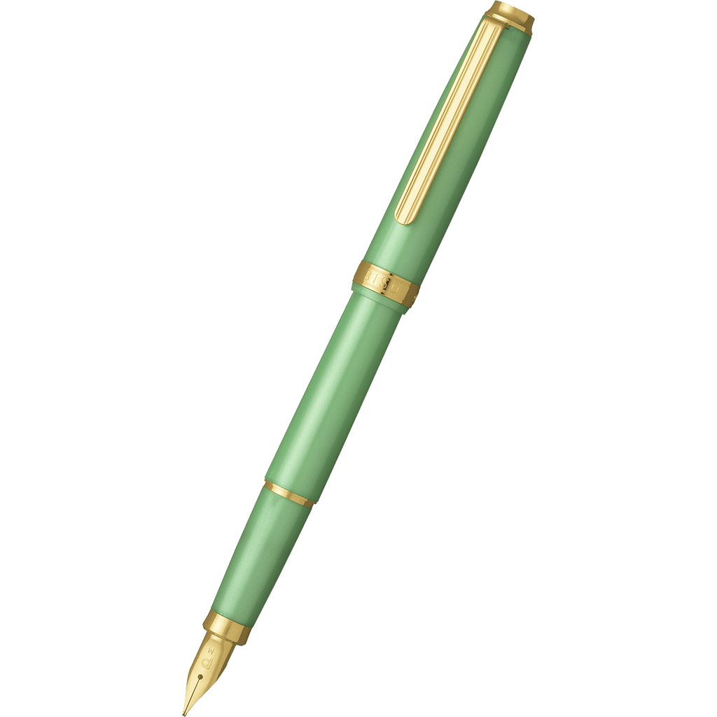 Platinum BISO Fountain Pen - Sparkle Mint Green (Limited Edition) - Pen Boutique Ltd
